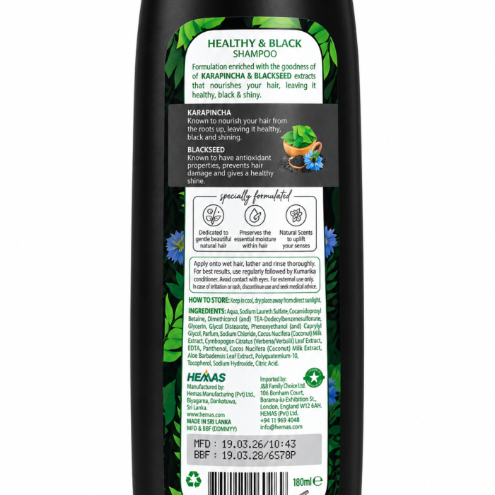 Kumarika Healthy & Black Shampoo Karapincha & Blackseed_1