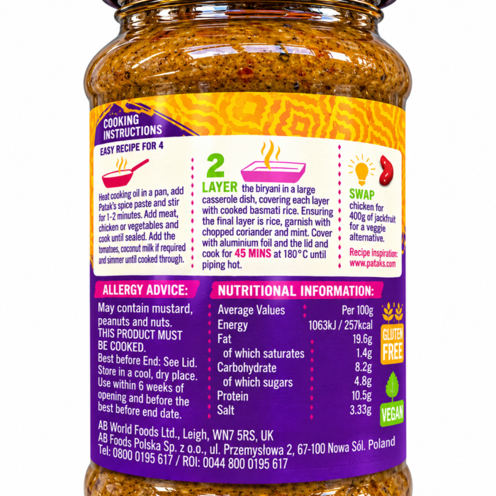 Pataks Korma Spice Waste_1