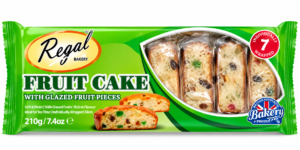 Regal fruit Cake with Glazed Fruit Pieces