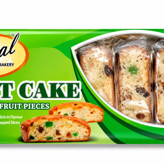 Regal fruit Cake with Glazed Fruit Pieces