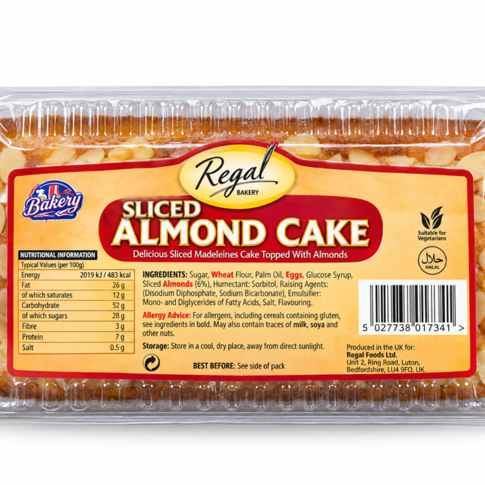 Regal sliced Almond Cake