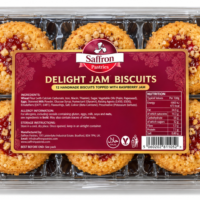 Saffron Delight Jam Biscuits